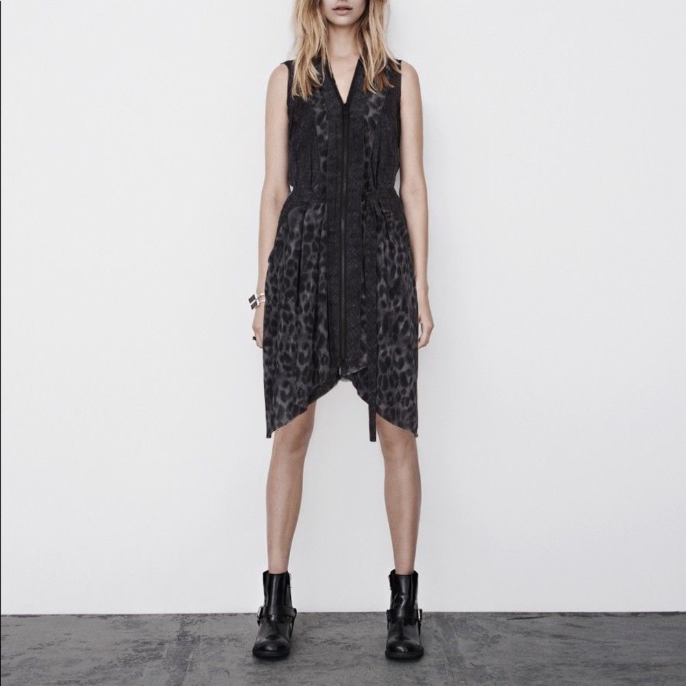 NWOT All Saints Lewis Silk Dress